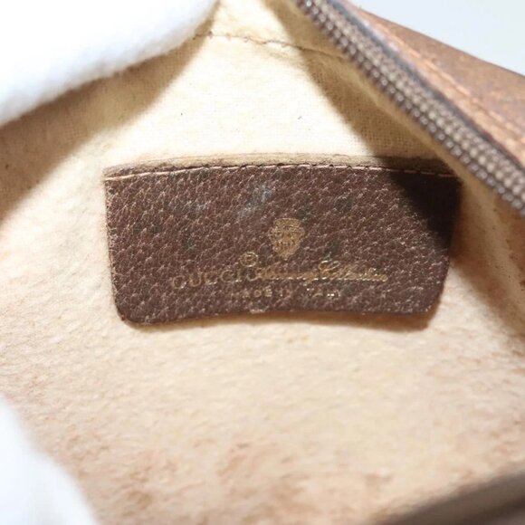 GUCCI GG Supreme Web Sherry Line Bag PVC Beige Gold 156 02 066 Auth bs27546 - Picture 10 of 16